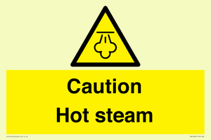 Caution Hot steam